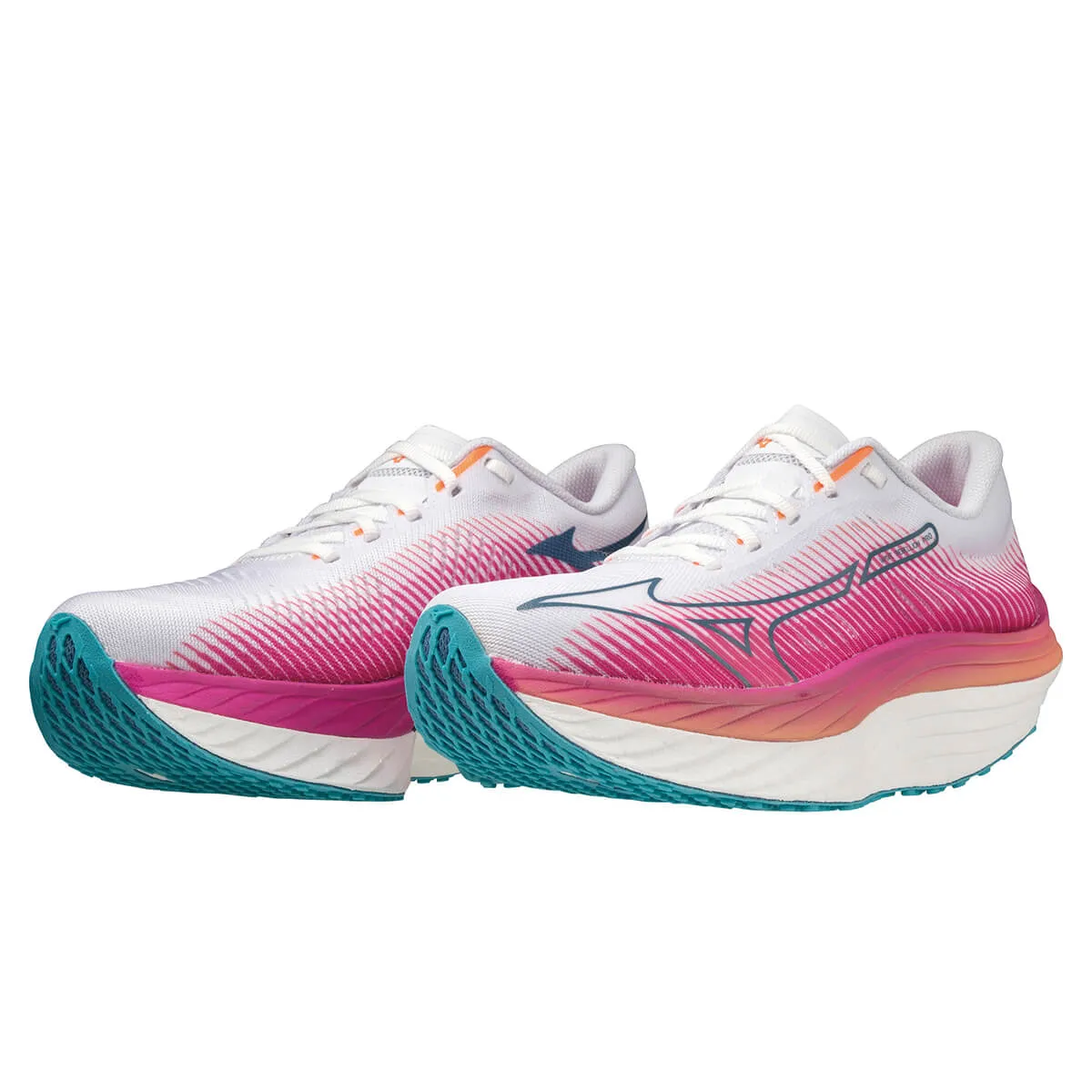 Mizuno Wave Rebellion Pro Womens | White/silver/87 C