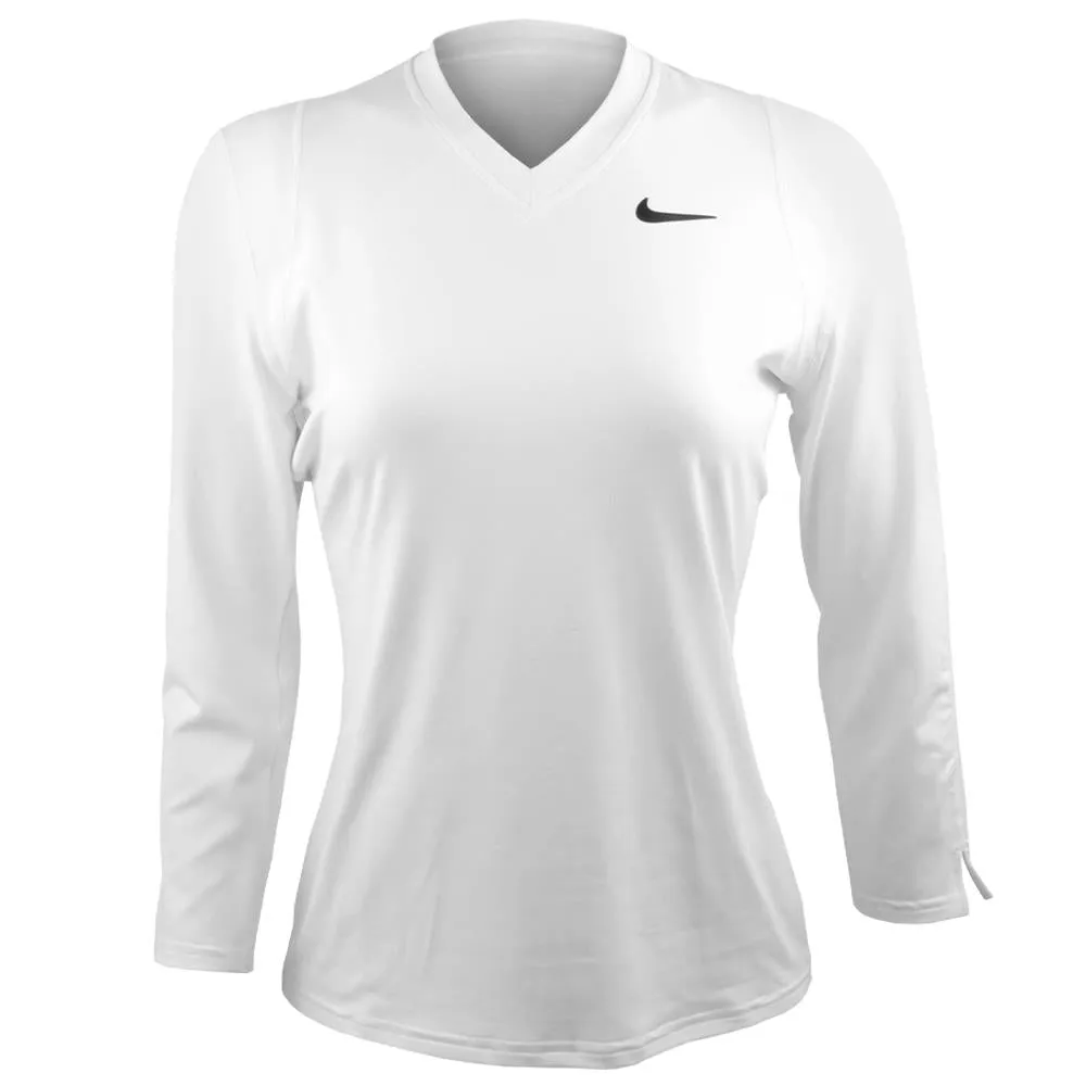 Nike Women's Victory 3/4 Sleeve Top - White