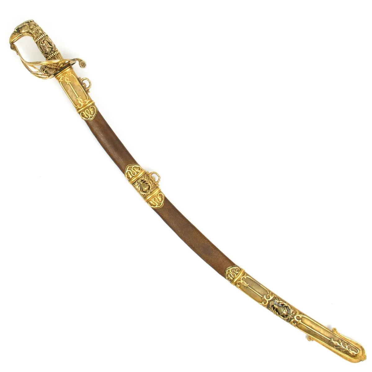 Original 1823 British Silver Gilt King George IVth Presentation Sword by Prosser- Presented to Lt. Col. Stephen Arthur Goodman