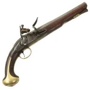 Original 18th Century English Flintlock Pistol by James Barbar with "Wormed" Ramrod - circa 1750