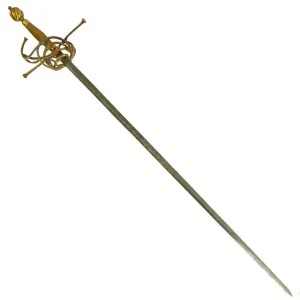 Original 19th Century Victorian High Quality Replica Of A 17th Century Swept Hilt Rapier