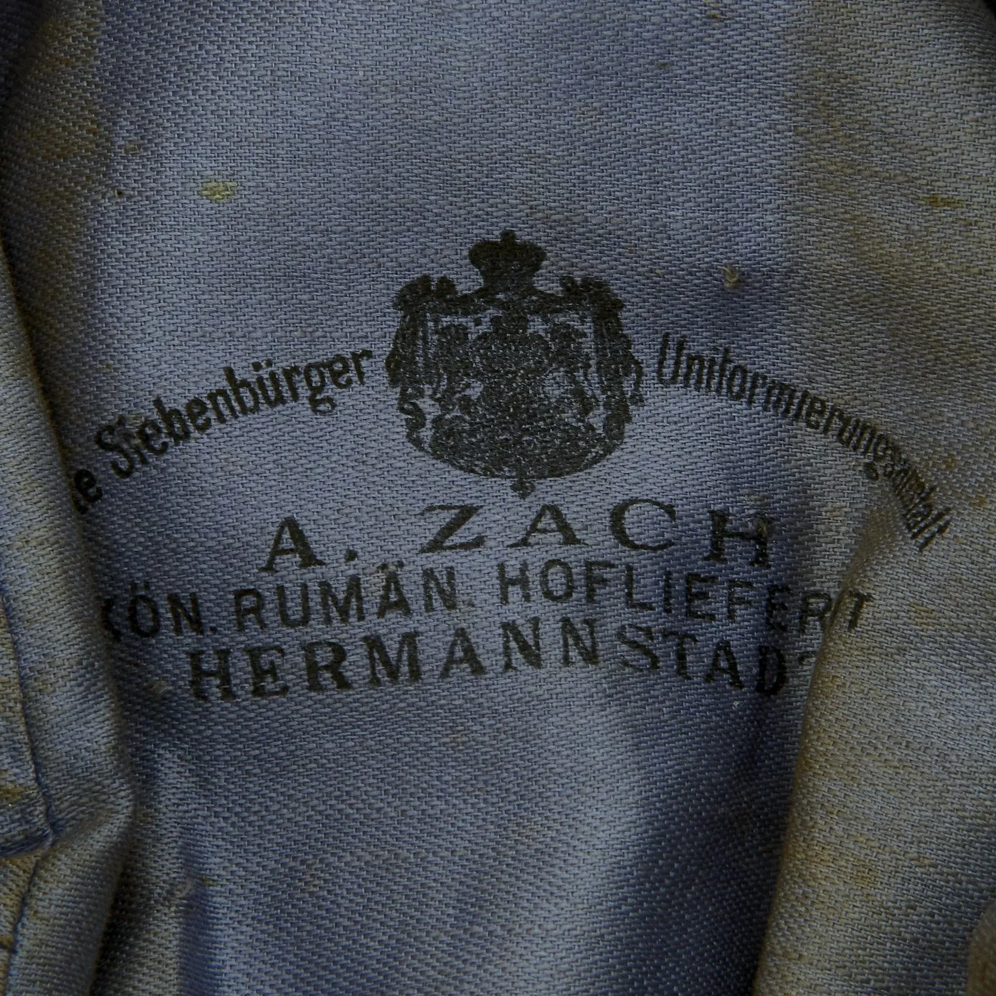 Original Austro-Hungarian WWI M1916 Officer’s Field Cap made by A. Zach in Hermannstadt Transylvania