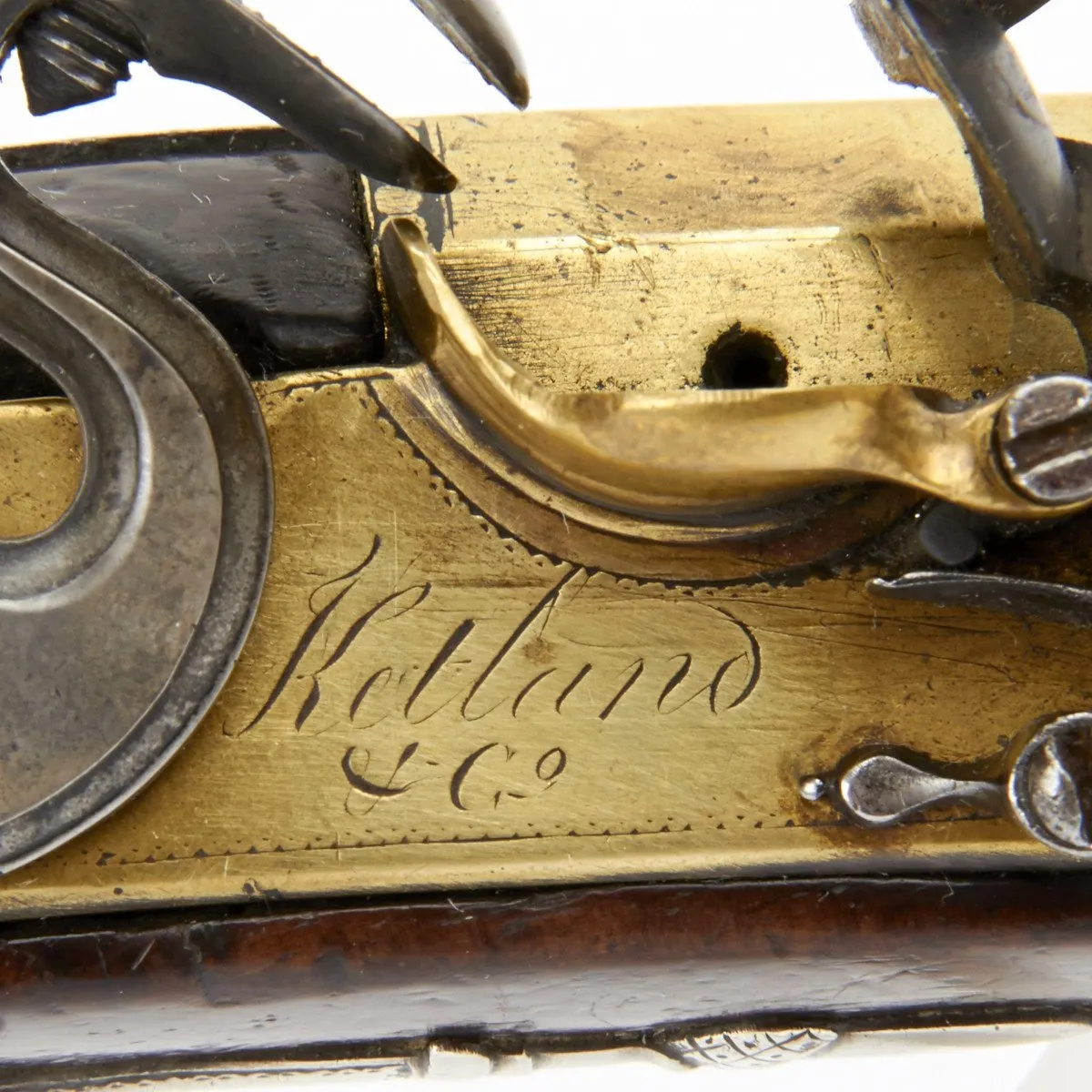 Original British 1777 Flintlock Pistol Inscribed CAPT R.PEARSON R.N. (Battle of Flamborough Head)