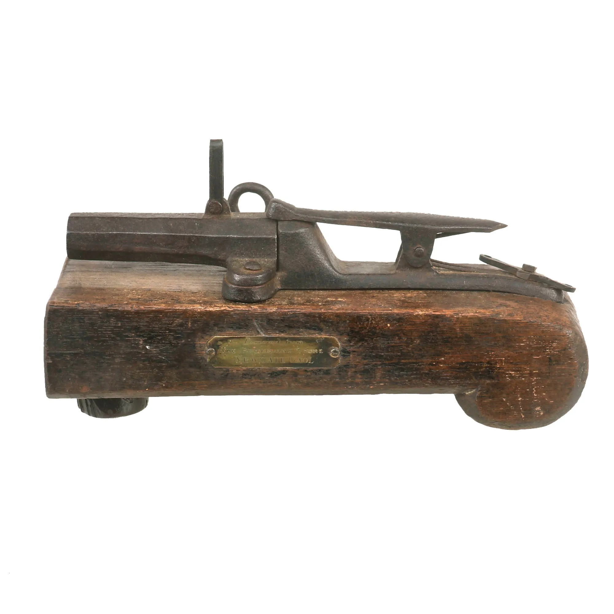 Original British 18th Century Newgate Gaol Prison Trap Gun Door Alarm Cannon - Recovered from Provisions Store Newgate Gaol