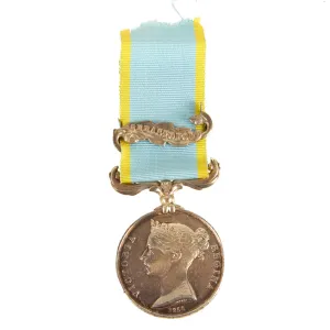 Original British Crimean War Campaign Medal With Sebastopol Clasp Named To Private Walter Page, 55th (Westmorland) Regiment of Foot