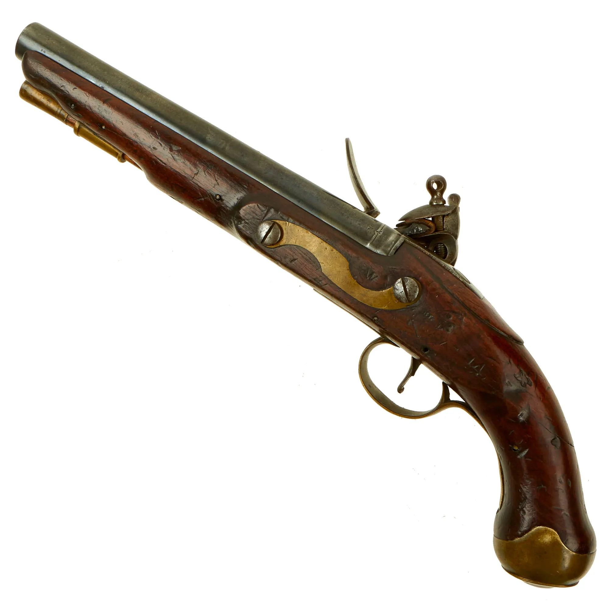 Original British Napoleonic P-1796 Light Dragoon Flintlock Pistol Marked to the 16th Light Dragoons - Waterloo Participant