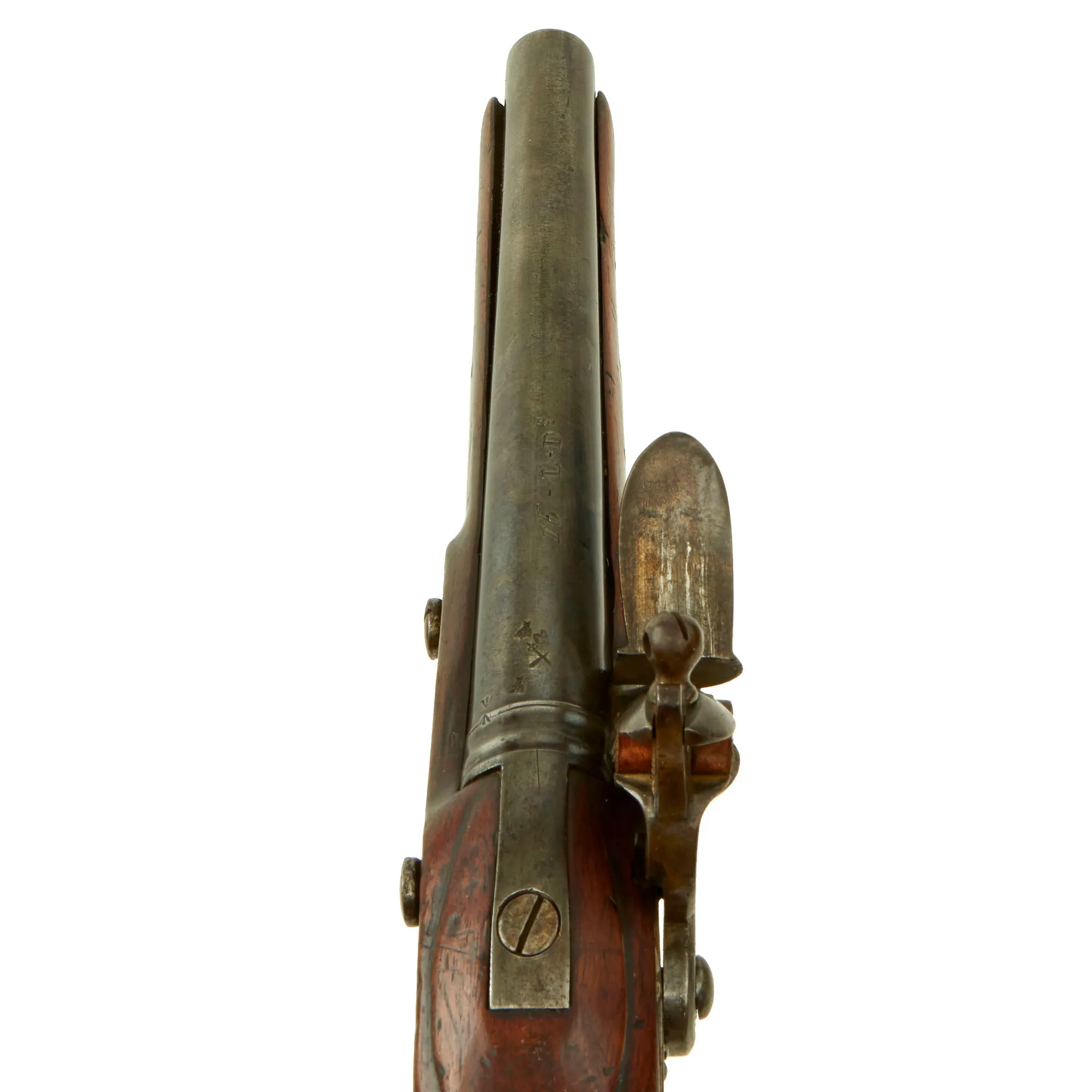 Original British Napoleonic P-1796 Light Dragoon Flintlock Pistol Marked to the 16th Light Dragoons - Waterloo Participant