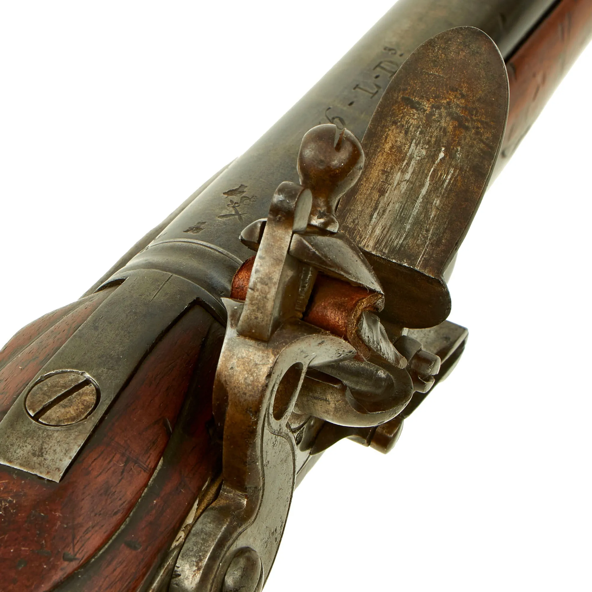 Original British Napoleonic P-1796 Light Dragoon Flintlock Pistol Marked to the 16th Light Dragoons - Waterloo Participant