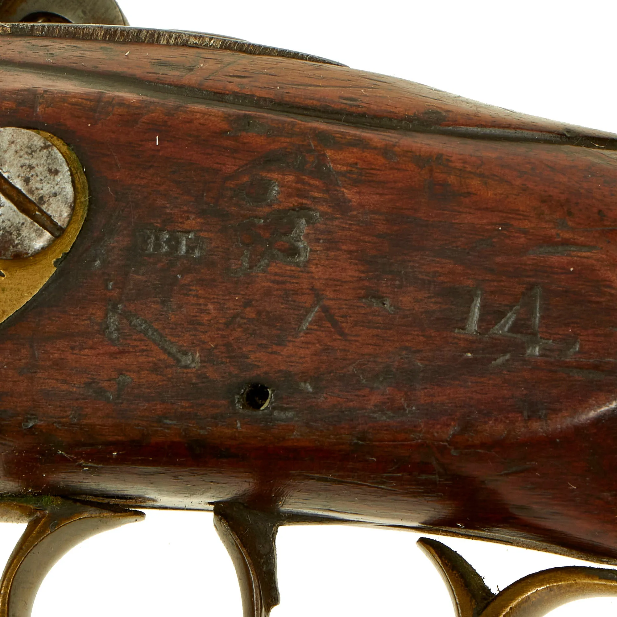 Original British Napoleonic P-1796 Light Dragoon Flintlock Pistol Marked to the 16th Light Dragoons - Waterloo Participant