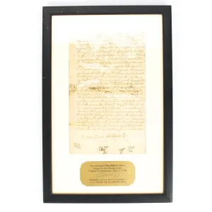 Original British Sea Captain American Revolutionary War Document from Massachusetts Dated 1780