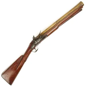 Original British Sea Service Flintlock Brass Barreled Blunderbuss by John Dafte- Circa 1690