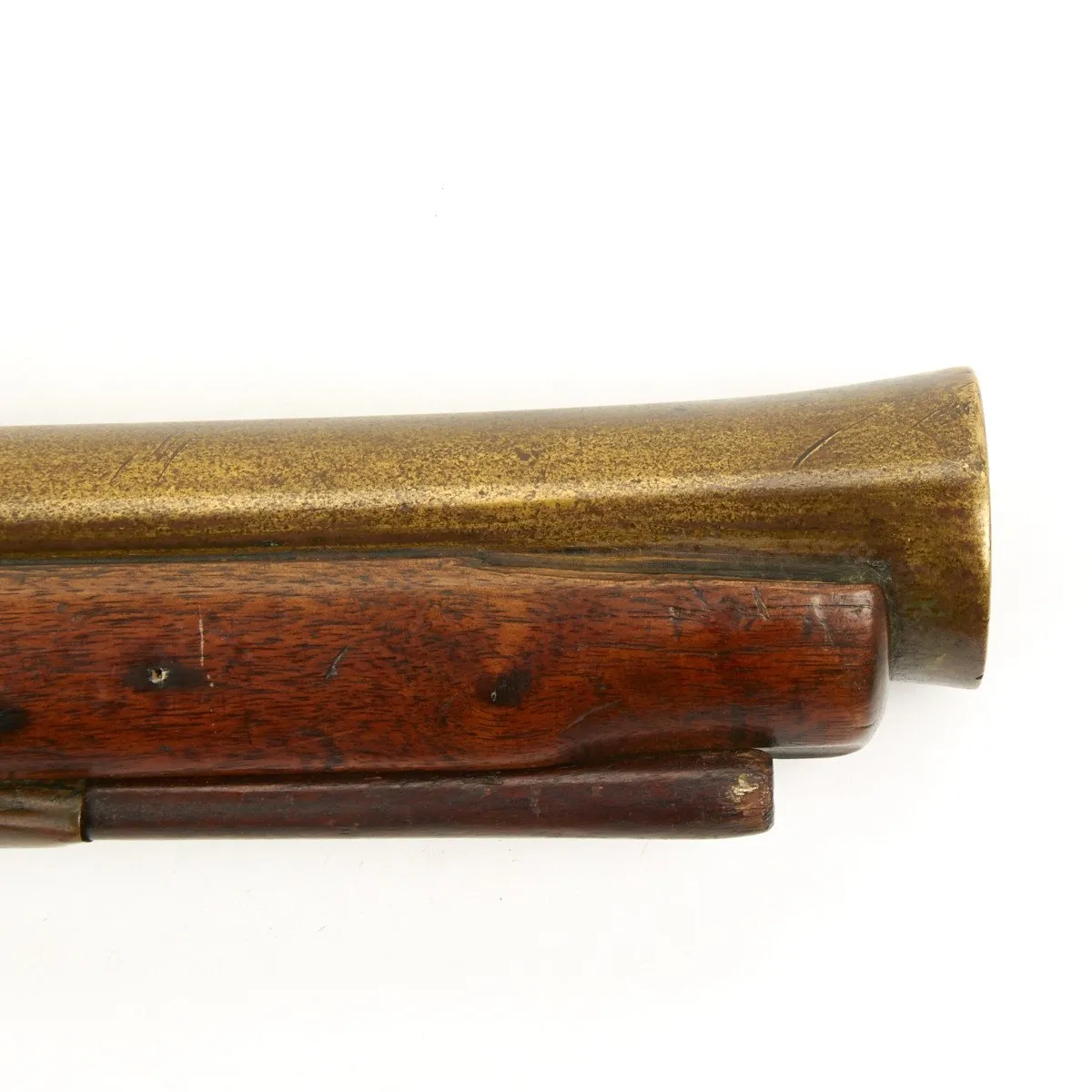 Original British Sea Service Flintlock Brass Barreled Blunderbuss by John Dafte- Circa 1690