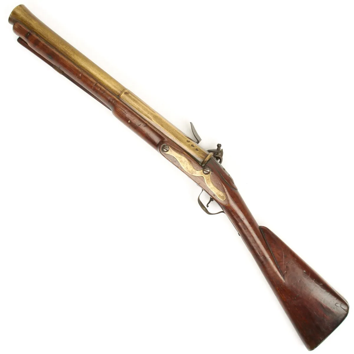 Original British Sea Service Flintlock Brass Barreled Blunderbuss by John Dafte- Circa 1690