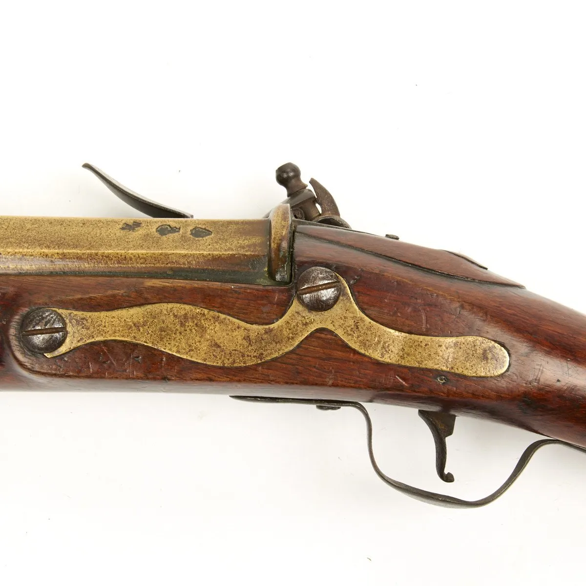 Original British Sea Service Flintlock Brass Barreled Blunderbuss by John Dafte- Circa 1690