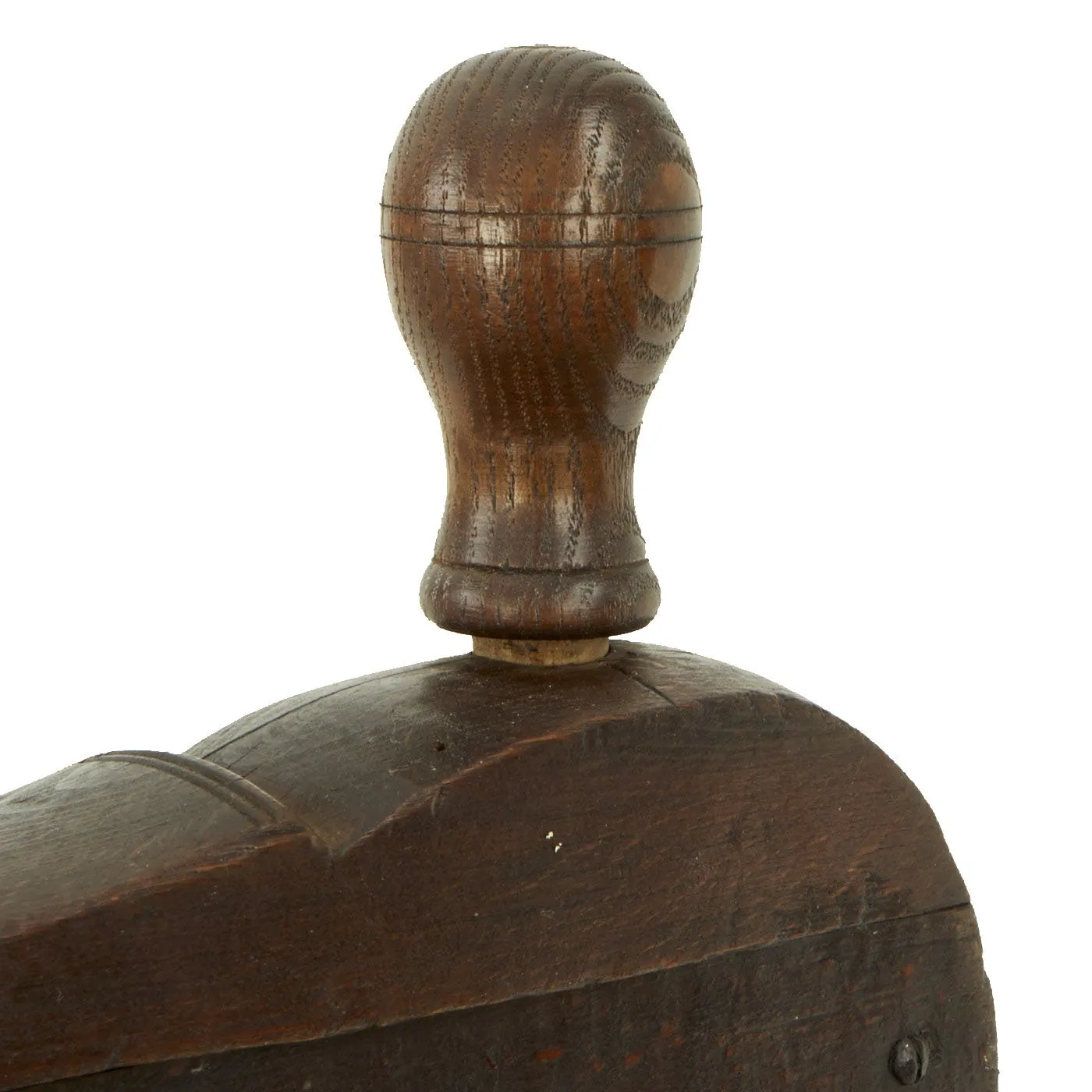 Original British Victorian Era London Police Wooden Alarm Rattle Marked to Public Office at #14 Bow Street