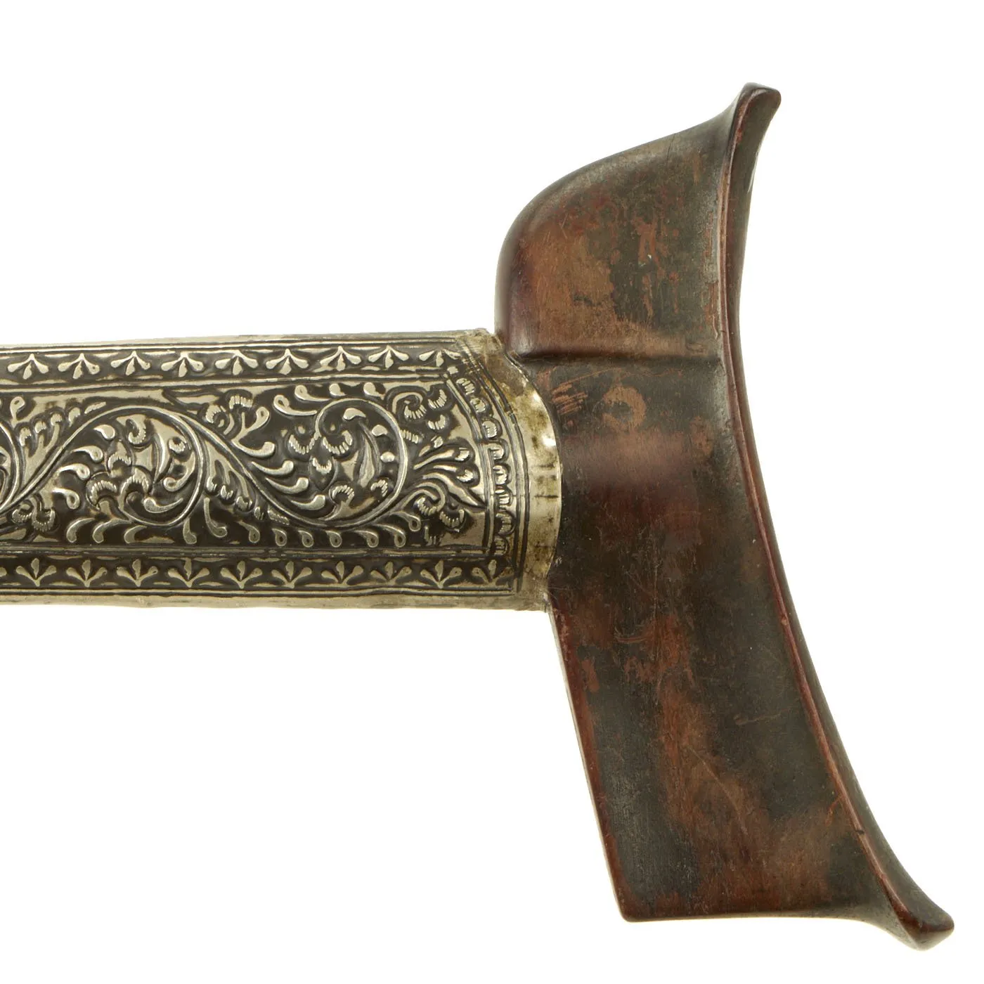 Original Dutch East Indies Kris Dagger with Carved Handle in Scabbard from the Island of Java - circa 1850