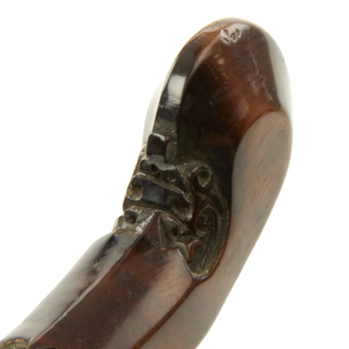 Original Dutch East Indies Kris Dagger with Carved Handle in Scabbard from the Island of Java - circa 1875