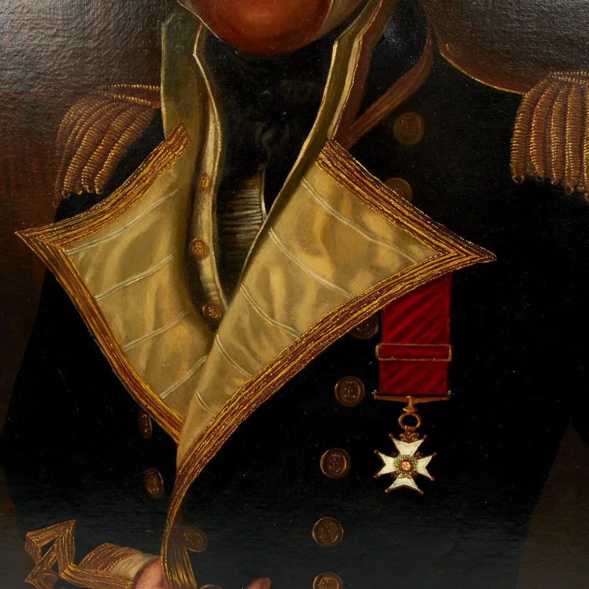 Original English Period Oil Painting of Rear Admiral of the White - Lord William Fitzroy KCB 1782-1857