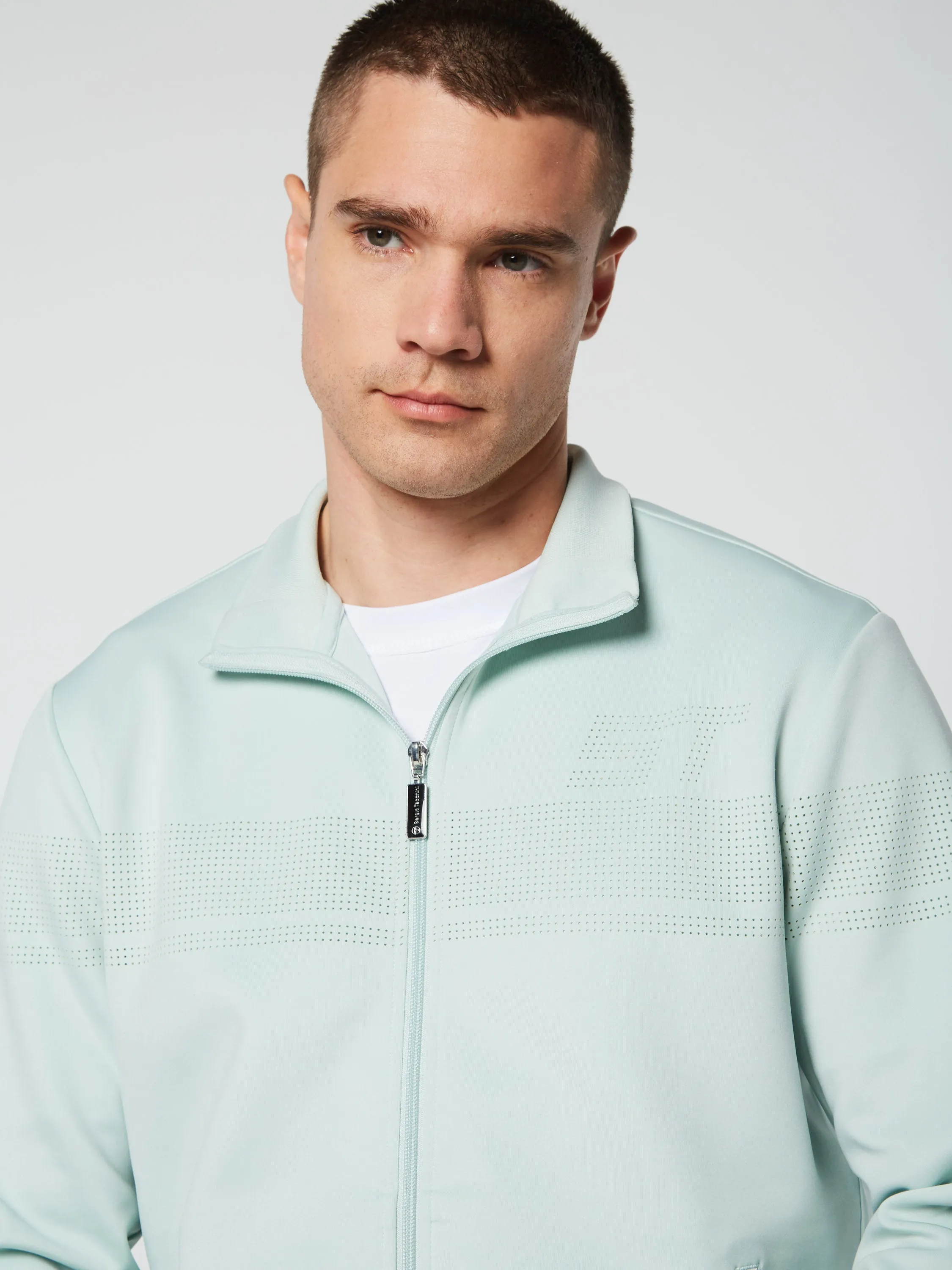 Perforata Track Jacket- Surf Spray