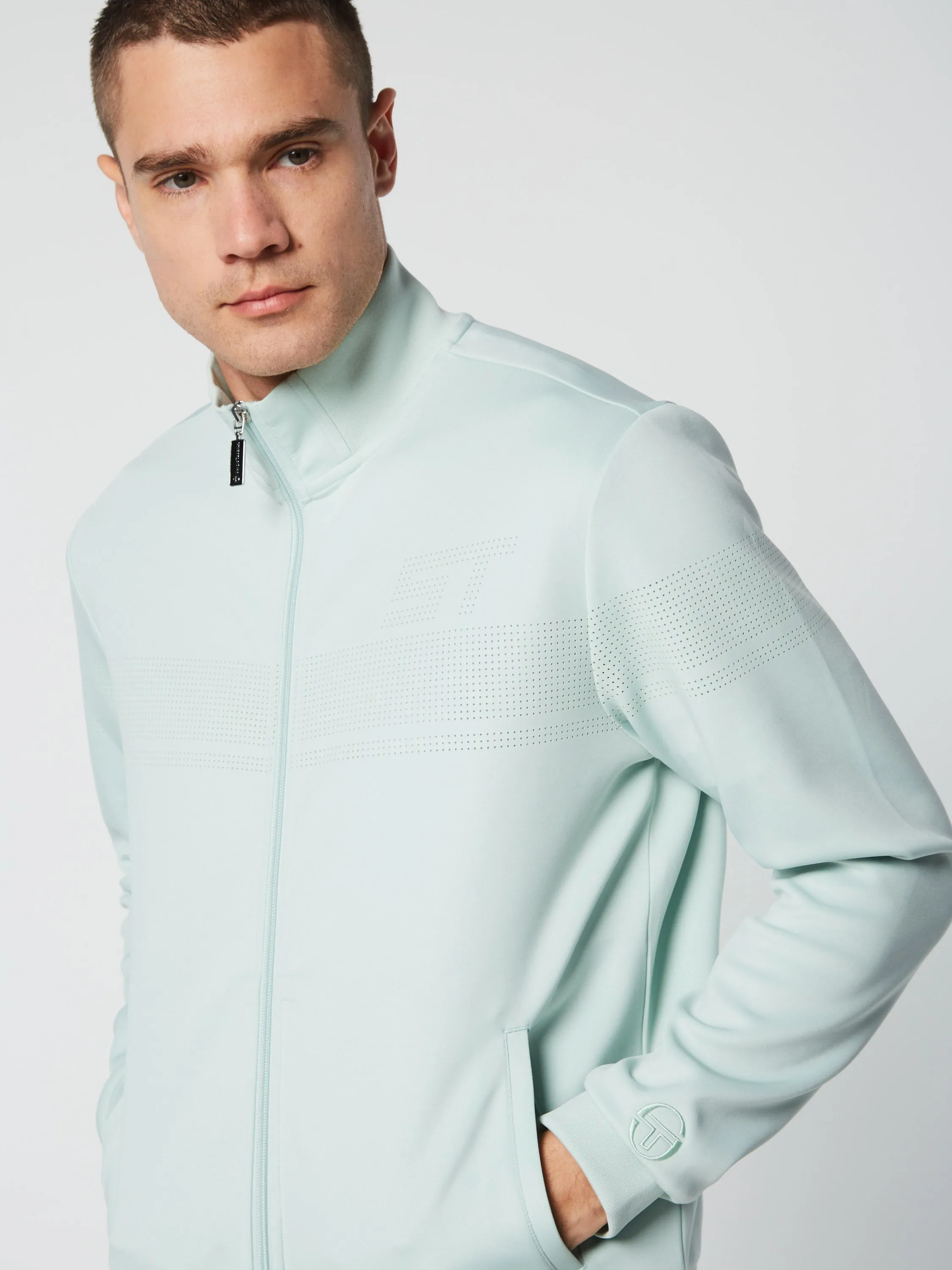 Perforata Track Jacket- Surf Spray