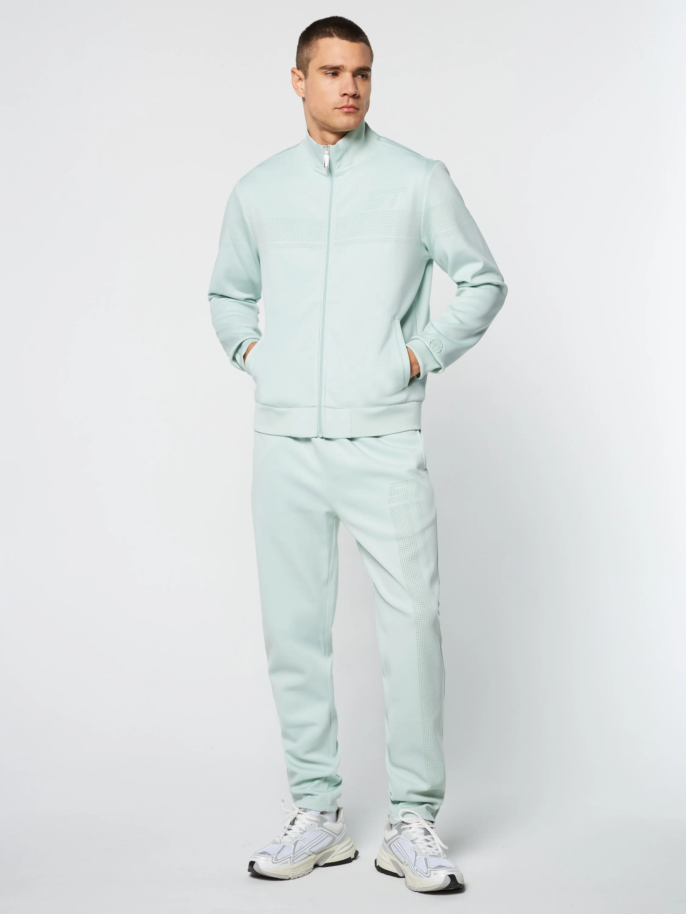 Perforata Track Jacket- Surf Spray