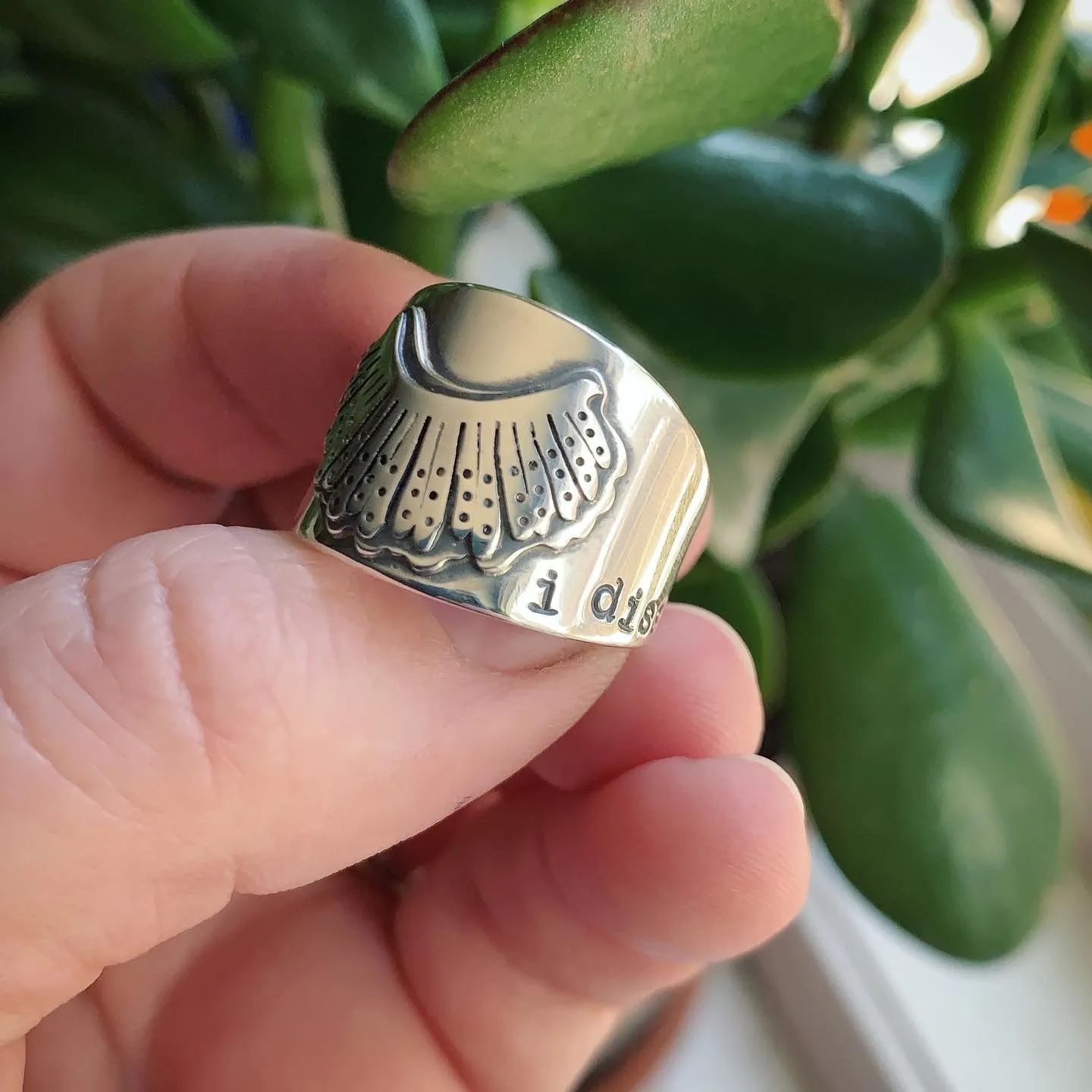 RBG "i dissent" Sterling Silver Ring