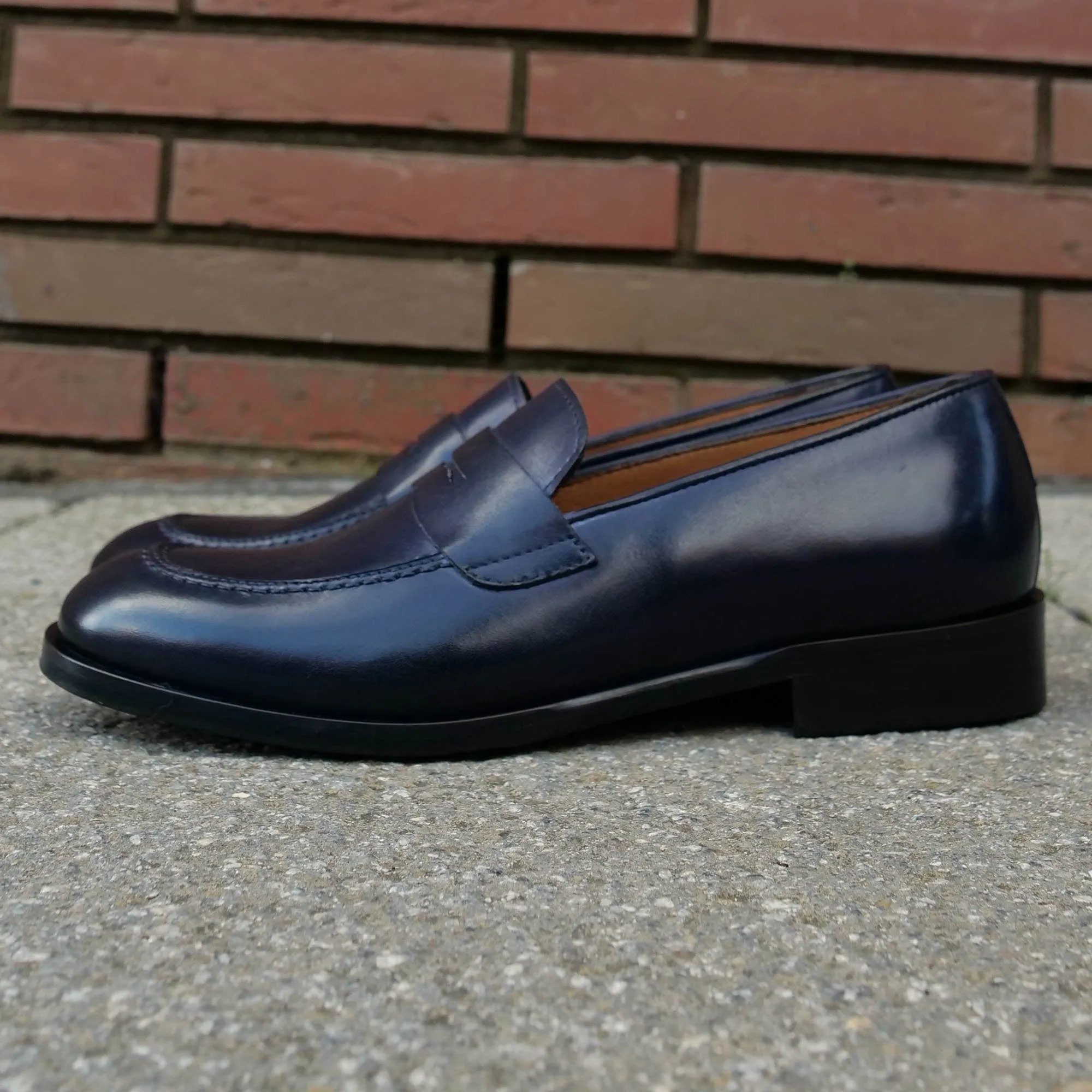 Roma Penny Loafer Blue