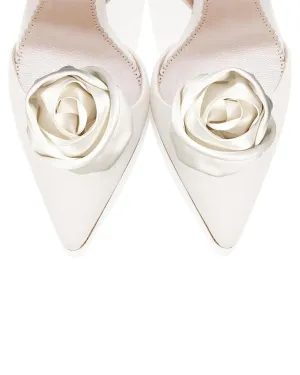 Ruched Rose Shoe Clips