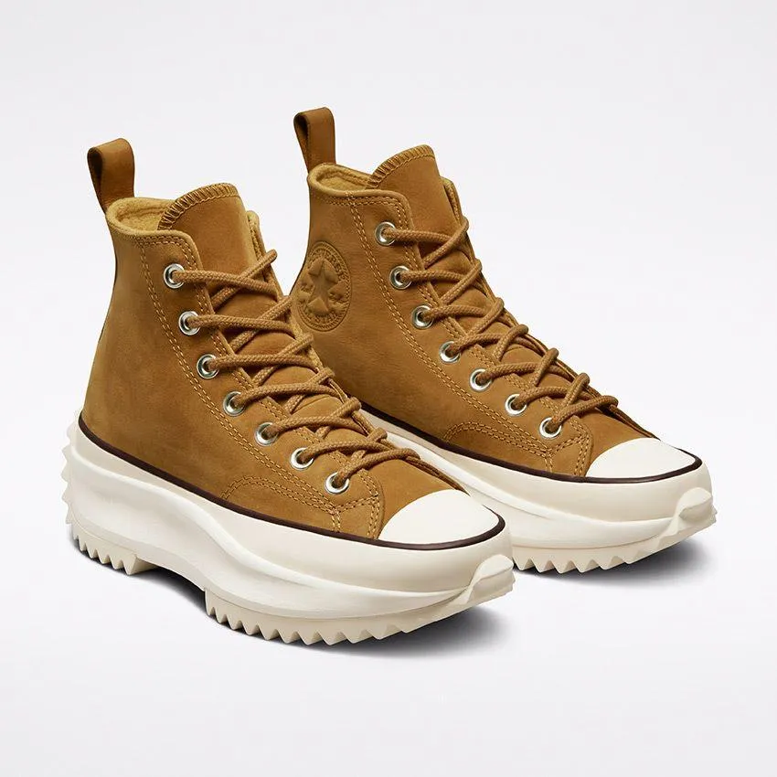 Run Star Hike Nubuck Hi Sneakers in Tan