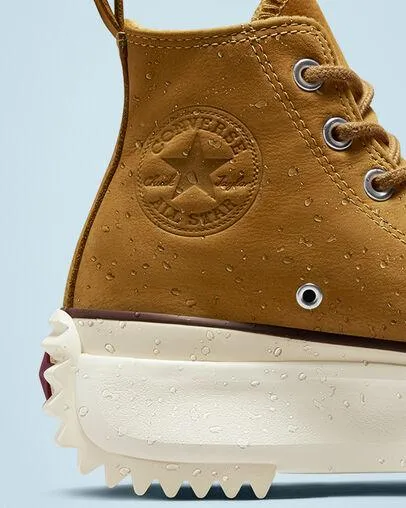 Run Star Hike Nubuck Hi Sneakers in Tan