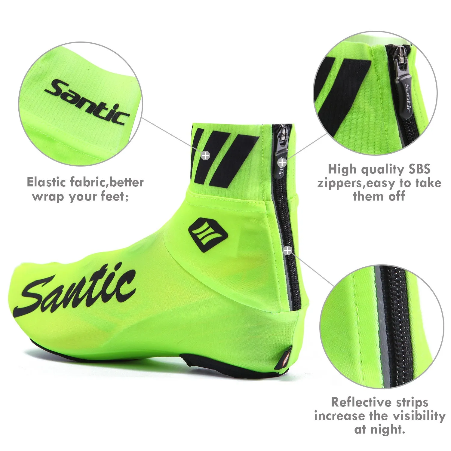 Santic Lampe Green Men Cycling Overshoes