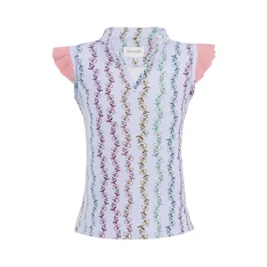 Serena Girl Top - Bloom Print