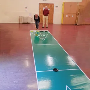 SHUFFLEBOARD MINI ROLL OUT COURT SET