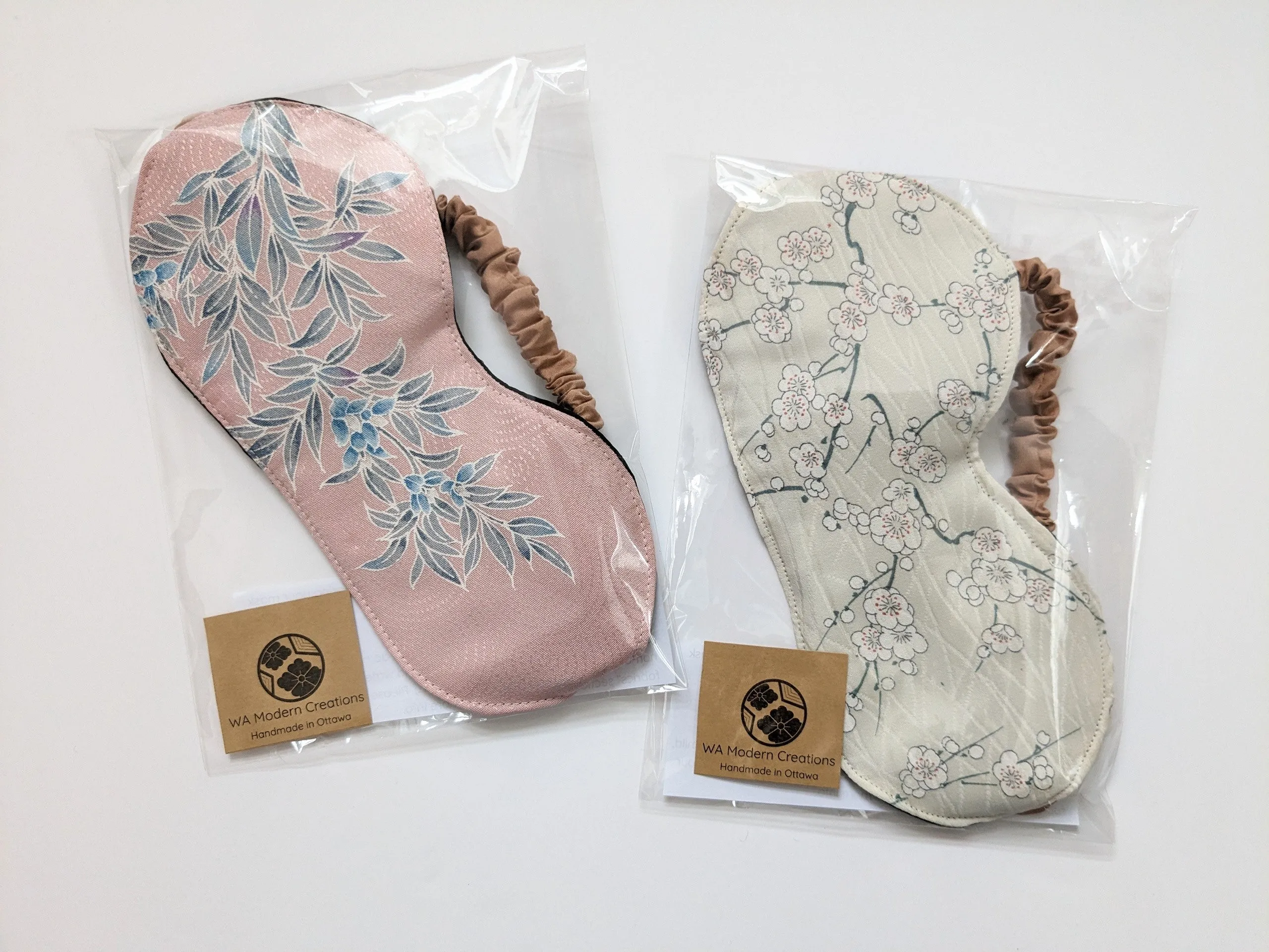 Silk Kimono Sleep Eye Mask - Heian period court scenery