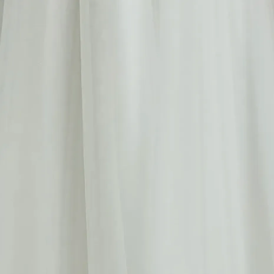 Simple Boho Half Sleeves A-Line Wedding Dress