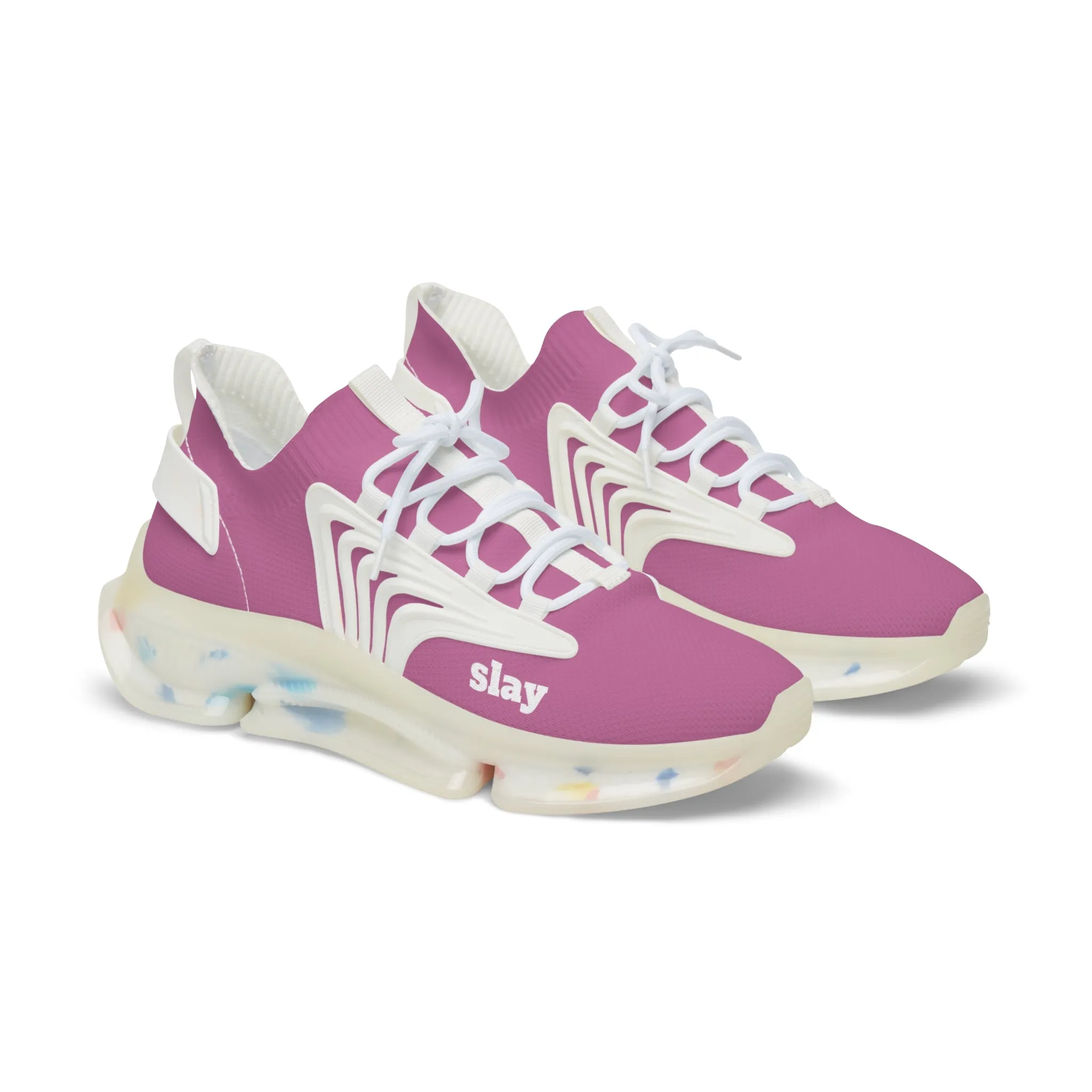 Slay chill Pink Mesh Sneakers unisex