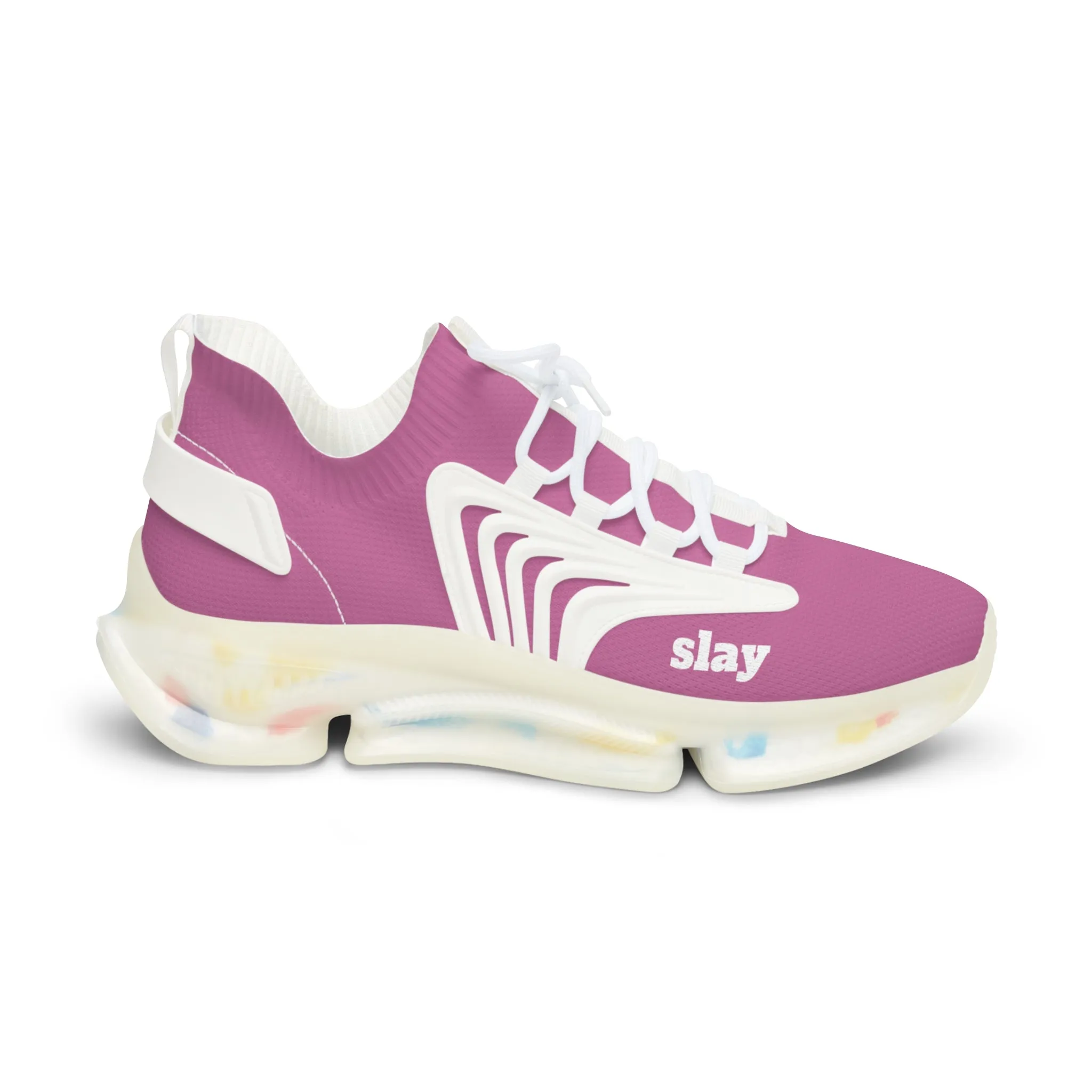 Slay chill Pink Mesh Sneakers unisex