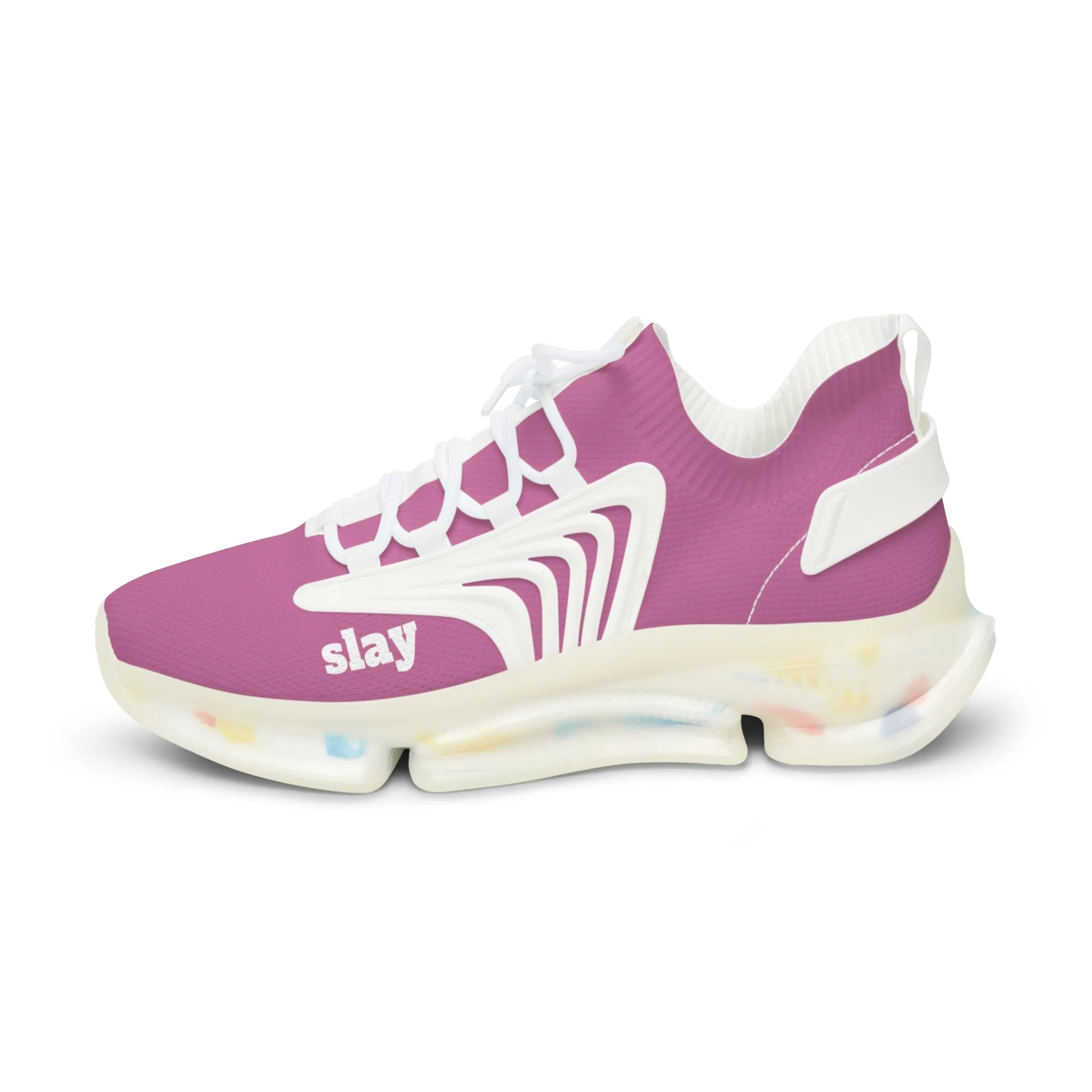 Slay chill Pink Mesh Sneakers unisex