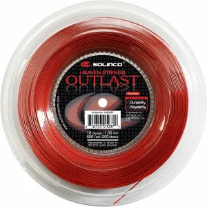 Solinco Outlast 16 Red 200 meter Tennis Strings