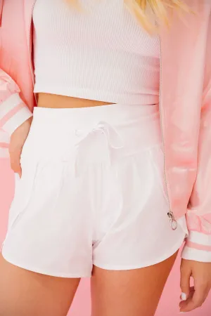 SPORTY WHITE SHORTS