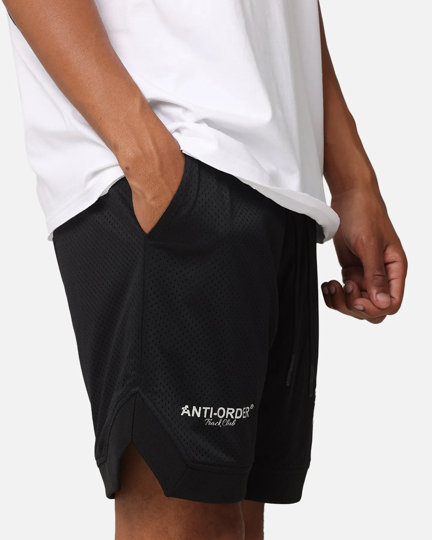 The Anti Order Track Club Basketball Shorts Black/Grey