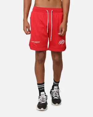 The Anti Order Track Club Basketball Shorts Red/White