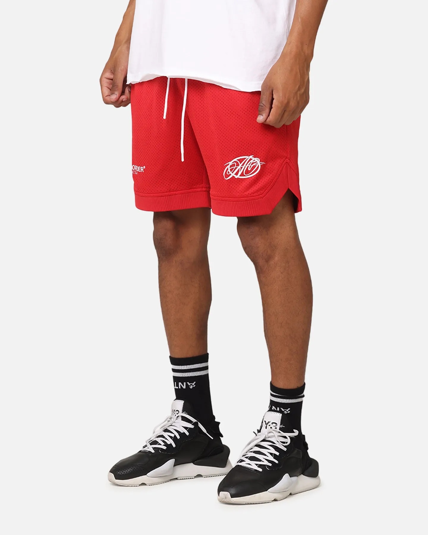 The Anti Order Track Club Basketball Shorts Red/White