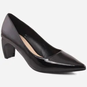 Women "LYNDY" Block Heel Court Shoes