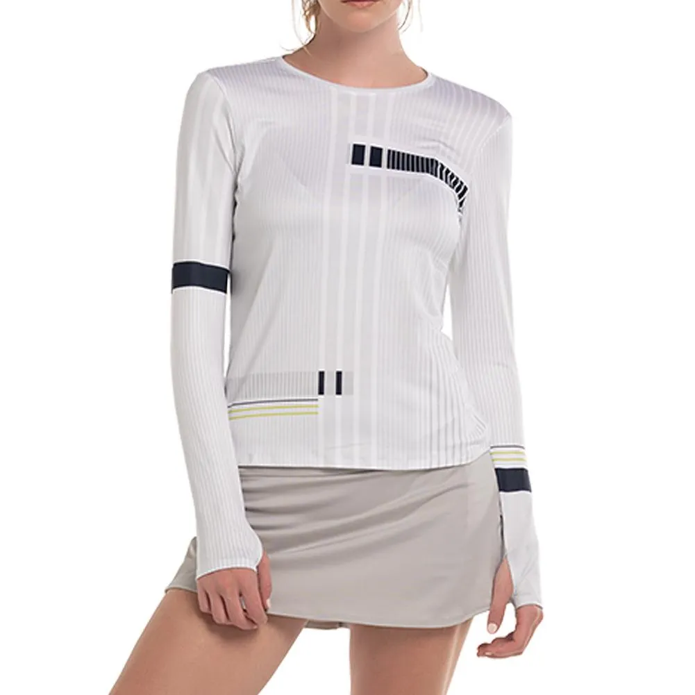 Women's Accelerate Long Sleeve Tennis Top Meteorite