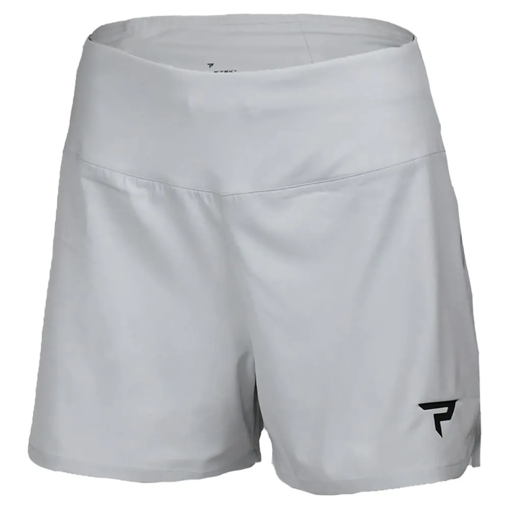 Womens Base Level Performance Tennis Short Glacier Gray