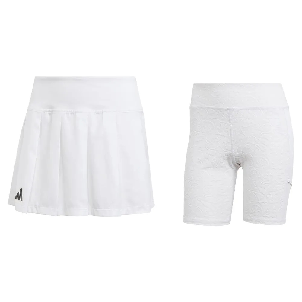 Women's London Pleat Pro Tennis Skort White