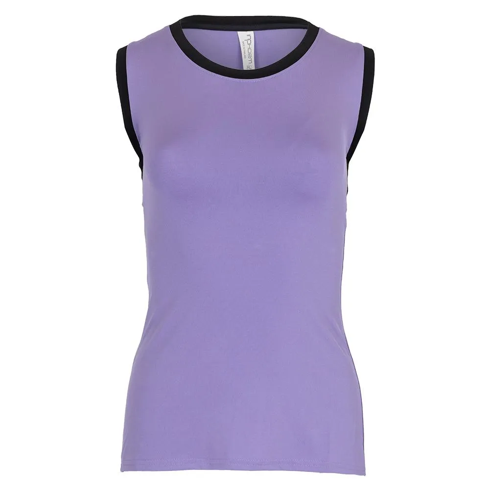 Women's New Harper Tennis Tank Lavender and Black