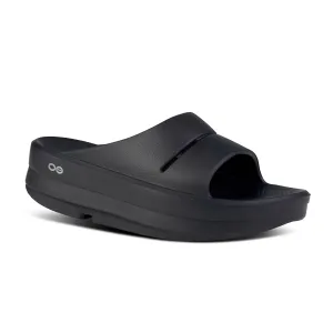 Women's Oofos OOmega Ooahh Sandal Color: Black