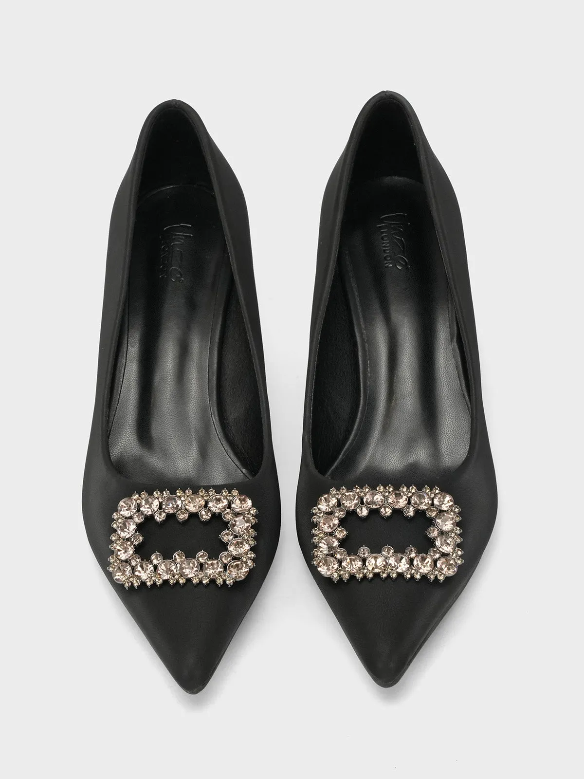 Womens "FENUKU" Diamante Brooch Courts